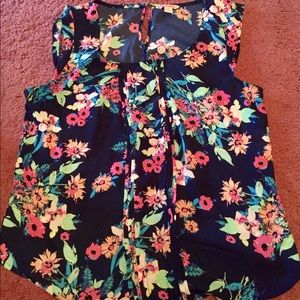Floral blouse tank